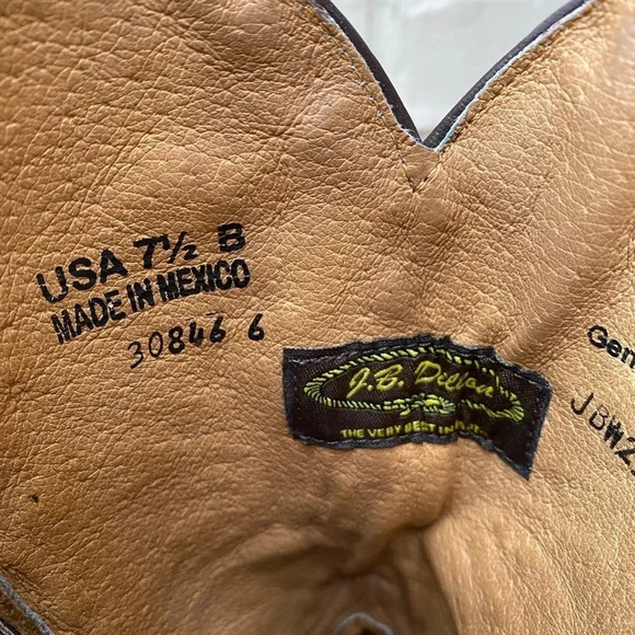 J.B. Dillon Coyboy Boots Women’s 7.5 Goat Leather Western  Boot - Picture 6 of 9